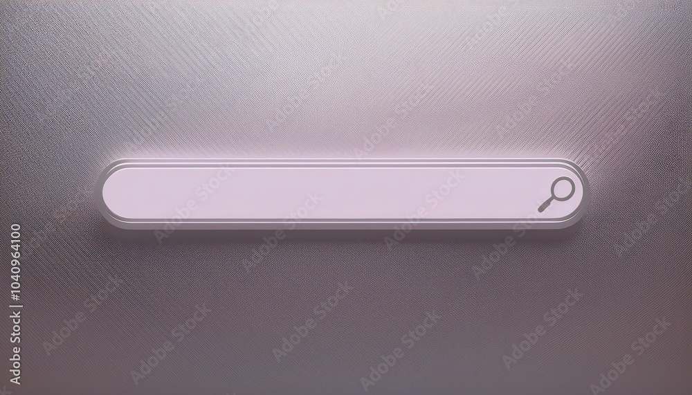 Poster a minimalist search bar set against a textured, frosted background, emphasizing simplicity and funct