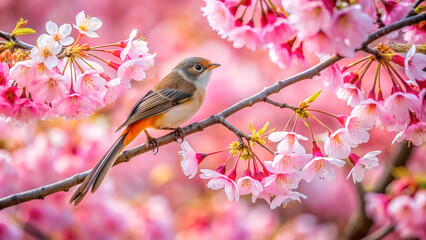 Fototapeta premium a bird with a beautiful.