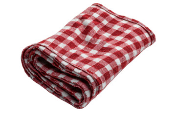 Checked Tablecloth isolated on transparent background