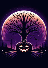 halloween background with bats