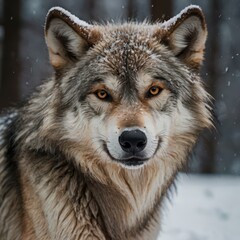 wolf in winter