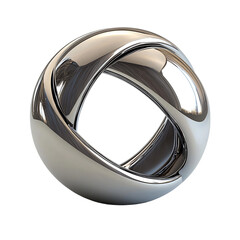 Sleek and Captivating Chrome Sphere