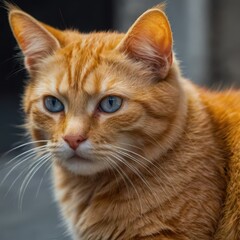 portrait of a cat with a eyes