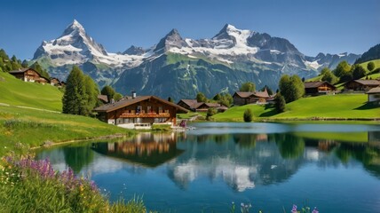 lake in the mountains