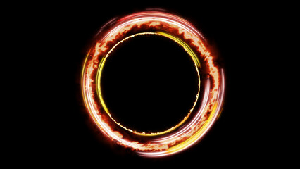 Ring of Fire Light Effect, Widescreen 4K Resolution