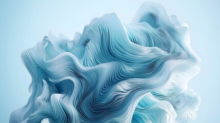 Exploring the Ethereal Flow of Abstract Waves A Visual Journey Through Fluid Forms and Textures in Digital Art