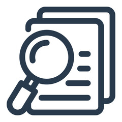 Orange Magnifying Glass Over Documents