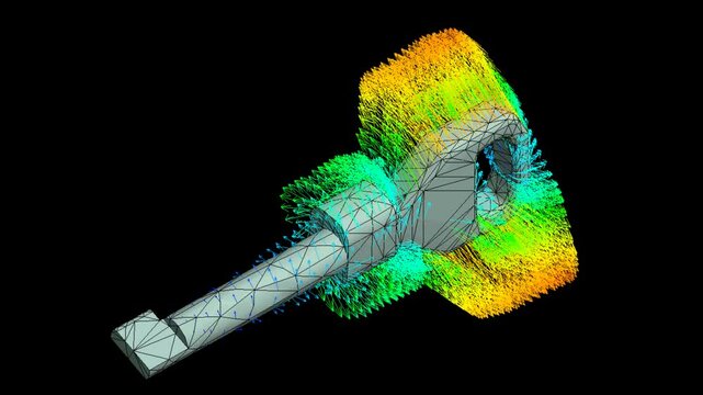 Mechanic simulation engineering - Stress and breakpoint analysis of Key under force and moment conditions