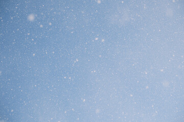 Falling snowflakes background in the sky