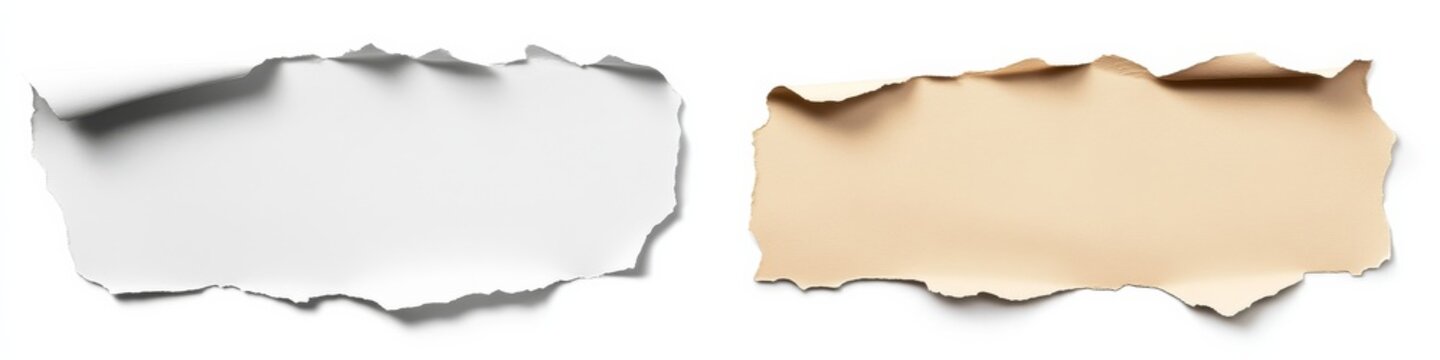 Collection of PNG cut-outs featuring torn paper designs.