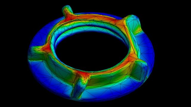 Mechanic simulation engineering - Stress and breakpoint analysis of Nut under force and moment conditions