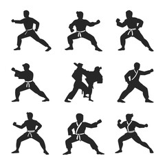 Martial arts High-Quality Martial art silhouette Mart suit with the words martial arts on it