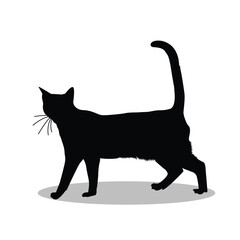 Bengal Cat silhouette illustration Design Bengal Cat silhouette icon