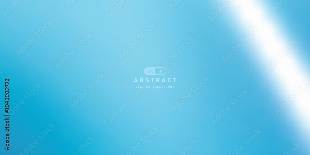 Aufkleber abstract gradient background featuring soft blue tones and subtle light effect, creating calming and tranquil atmosphere. Ideal for various design projects