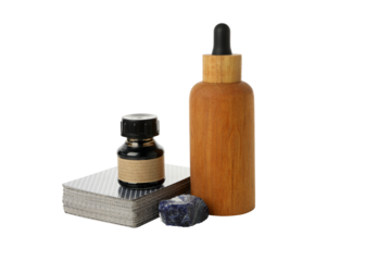 PNG, magic accessories for ritual, isolated on white background.