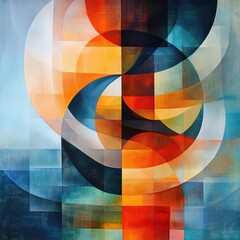Obraz premium Abstract Geometric Painting