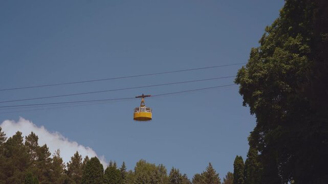 Cable car funicular, funicular movement, cable car, cableway movement