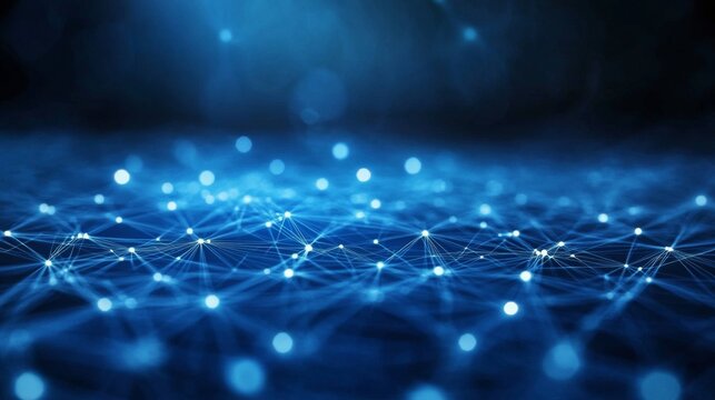Abstract background showcasing a blue technological theme.