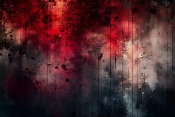 Abstract Grunge Texture with Dark and Red Hues