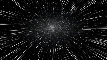 Obraz premium Explore the mind-bending concept of virtual space jumps into the depths of black holes.