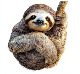 Sloth depicted as a stock animal image. 