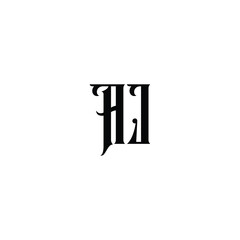 AJ monogram logo design letter text name symbol monochrome logotype alphabet character simple logo