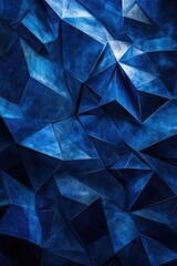 Obraz premium Blue Abstract Background Triangles