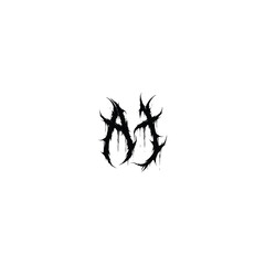 AJ monogram logo design letter text name symbol monochrome logotype alphabet character simple logo
