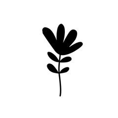 flower silhouette icon