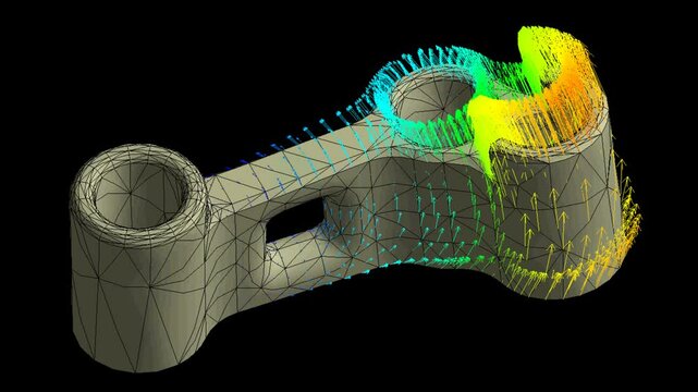 Mechanic simulation engineering - Stress and breakpoint analysis of Mechanical support under force and moment conditions