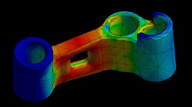 Mechanic simulation engineering - Stress and breakpoint analysis of Mechanical support under force and moment conditions