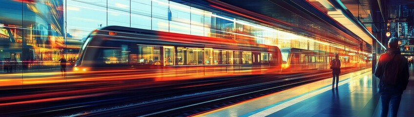 Obraz premium The Role of Transit Hubs in Urban Mobility