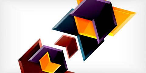 Technology dynamic arrow geometric background. Vector Illustration For Wallpaper, Banner, Background, Card, Book Illustration, landing page