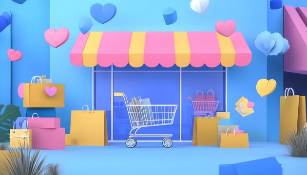 Graphic depicting the expansion of e-commerce platforms over time.