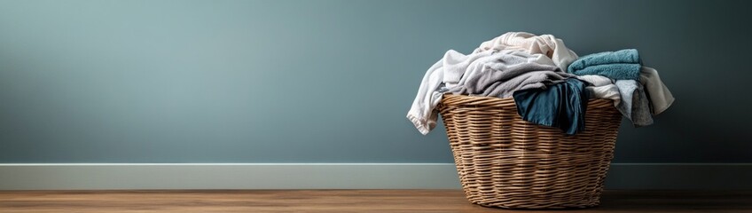 A visual representation of laundry and organization.