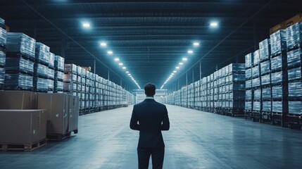 Fototapeta premium Building strong logistics strategies is key for business growth and success.