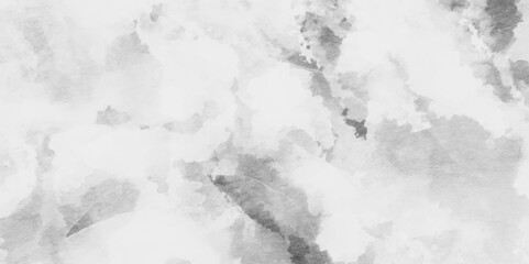 Abstract white clouds background with black and white smoke,Vector illustration for cards, flyer, poster and cover design,Luxurious watercolor textures on white paper background,
