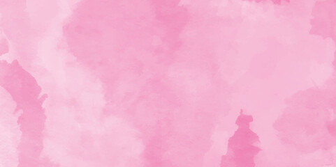 Pastel pink abstract painted watercolor aquarelle paper template design,Grunge background frame Soft pink watercolor background,pink paper texture perfect for wallpaper, cover, card and cover,