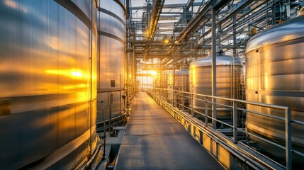 Natural light enhances the visual appeal of industrial thermal energy storage facilities.