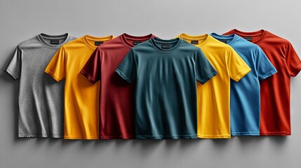 Showcase of Colored T-Shirt Designs for Men