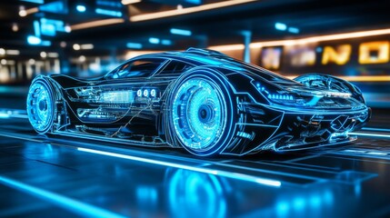 Fototapeta premium The role of electronic control in enhancing vehicle performance and safety.