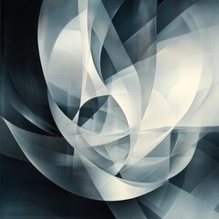Fototapeta premium Abstract Grey Swirls