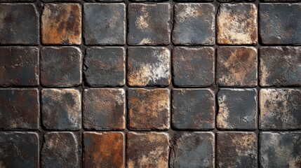 Obraz premium Close Up of Rustic Stone Tiles for Background or Texture