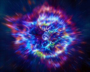 abstract fractal burst