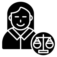 Lawyer  Icon Element For Design
