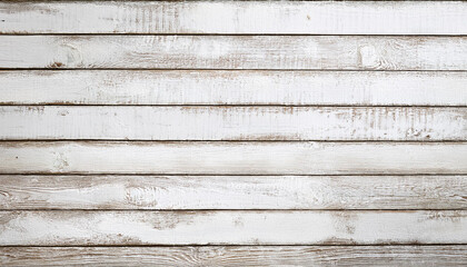 Obraz premium old wood texture distressed grunge background, scratched white paint on planks of wood wall