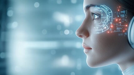 Cybernetic augmentation in cyborg technology, highlighting the enhancement of human abilities through advanced cybernetic implants