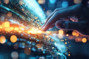 Exploring the Intersection of Human Touch and Digital Innovation in a Futuristic Landscape