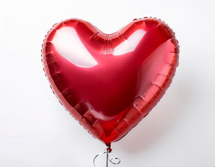 A heart-shaped party balloon for Valentine's Day. High image quality