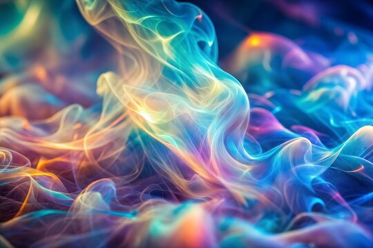 Colorful smoke texture creating abstract swirls and patterns - Powered by Adobe